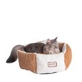 Aeromark Aeromark C02NZS-MB Armarkat Pet Bed Cat Bed 20 x 20 x 8 - Brown & Ivory C02NZS/MB